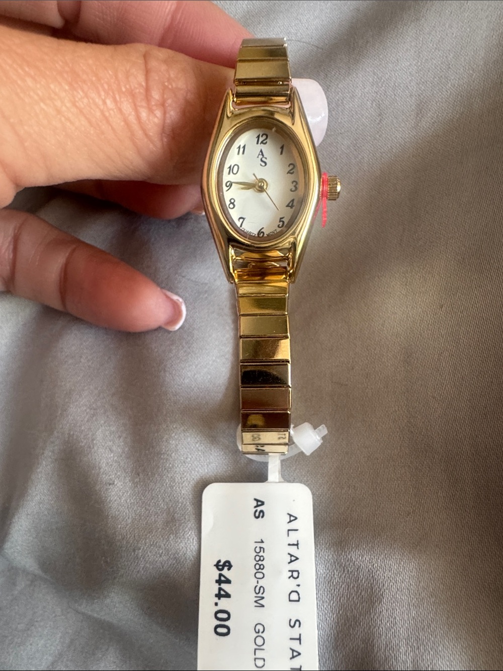 Altar'd State Gold and White Stretch Bracelet Watch - NWT